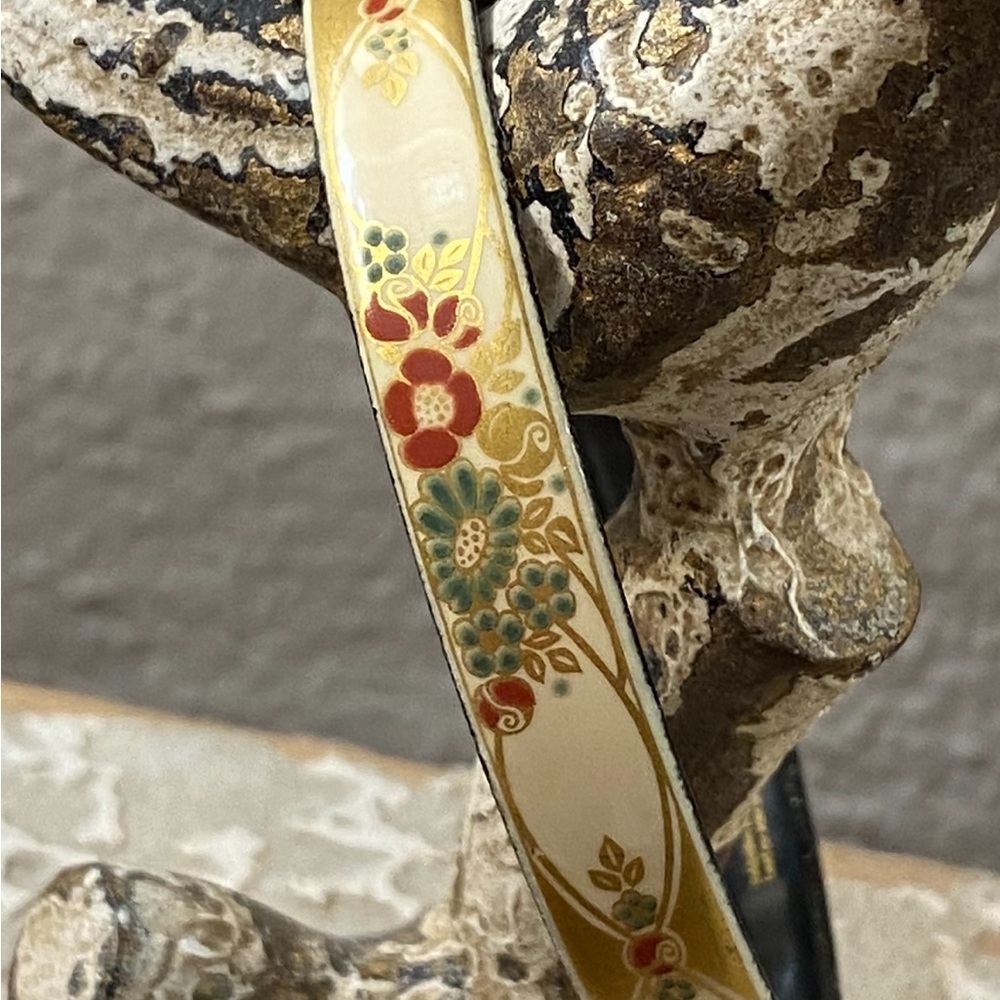 Michaela Frey Original Signed Cloisonné Bangle Bracelet & Brooch - Picture 3 of 14
